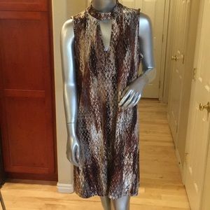 Beige by eci chevron dress